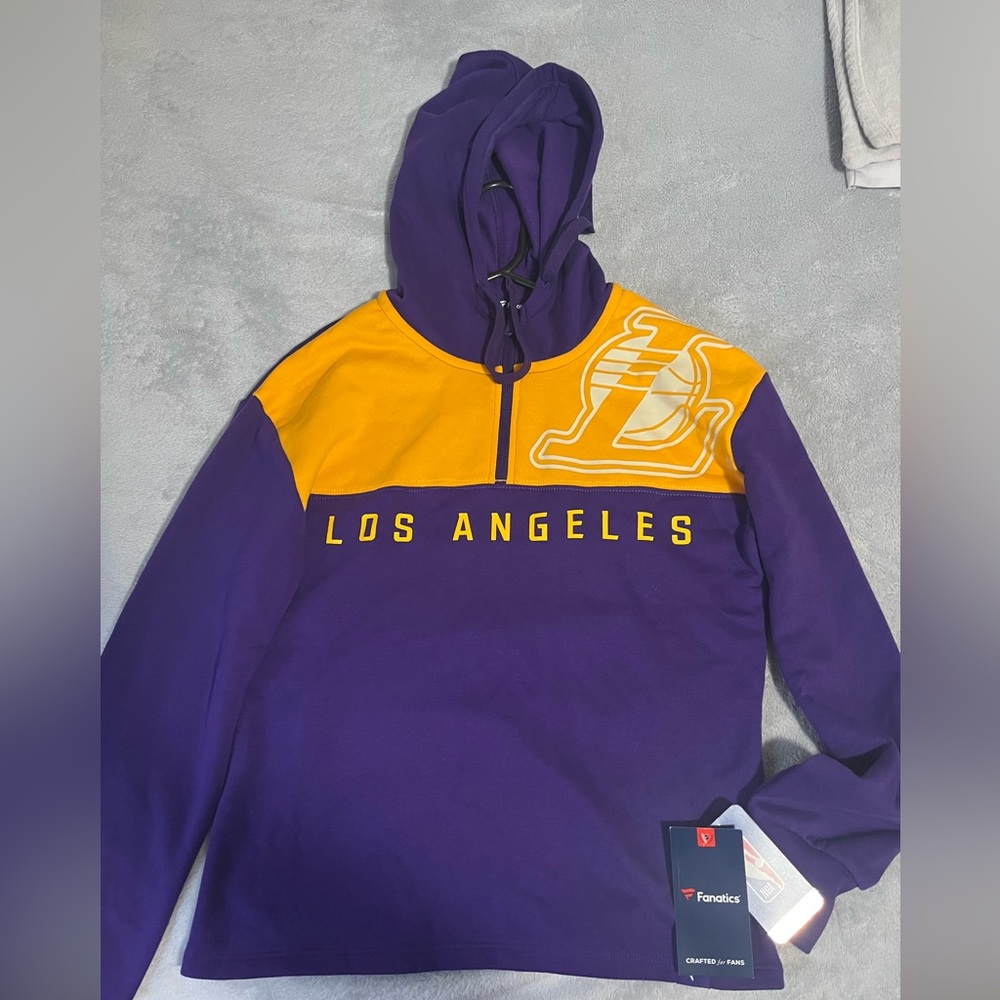 women's purple los angeles lakers hoodie